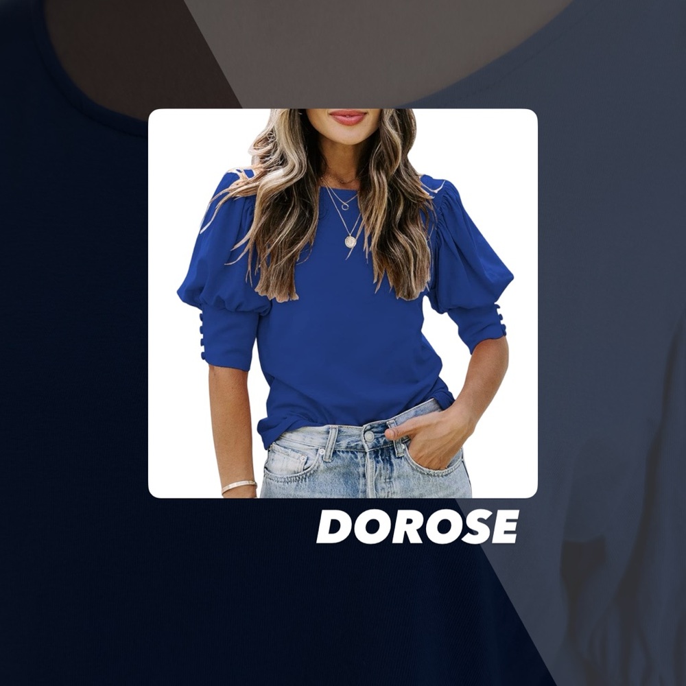 EUC Dorose Puff Sleeve Tee Shirt